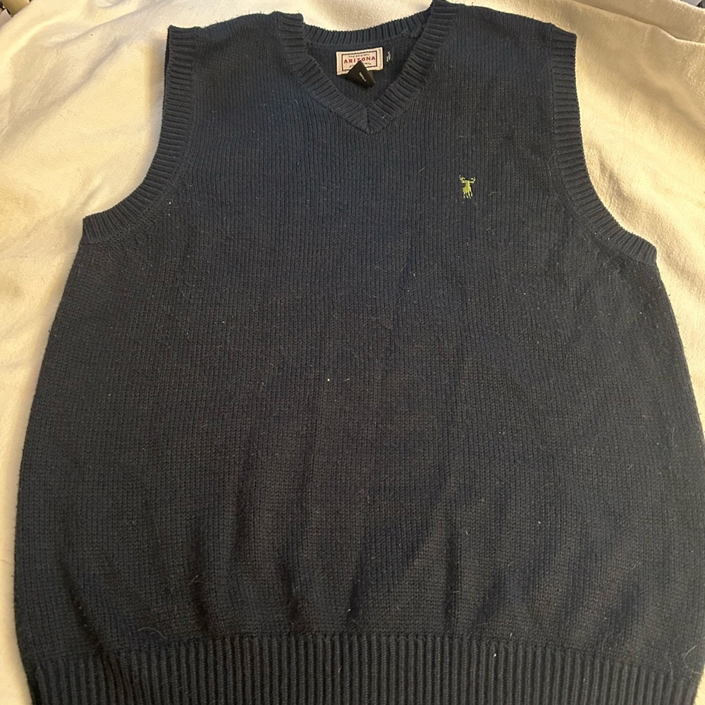 Arizona Jean Company V-Neck Navy Sweater Vest